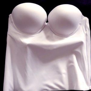 Felina Seamless Molded Cup Bra Corset 38B White